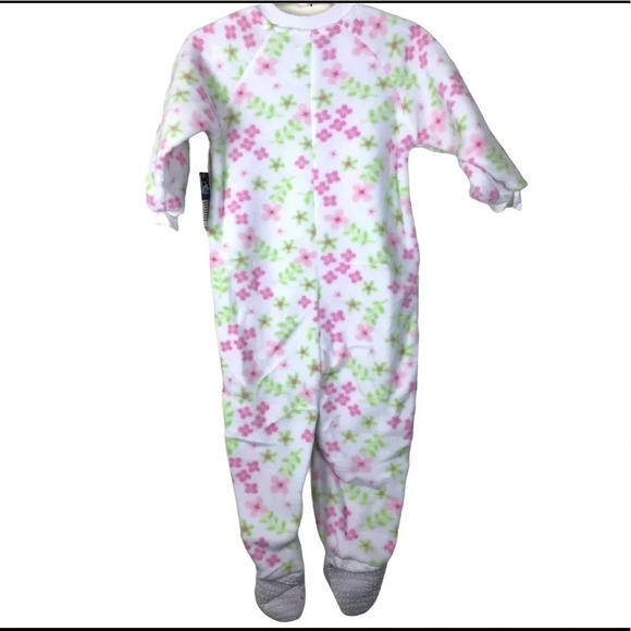 WONDER KIDS NWT GIRLS PAJAMAS WINTER SLEEPWEAR GIRL TODDLER FLORAL PINK SIZE 2T - Picture 5 of 6